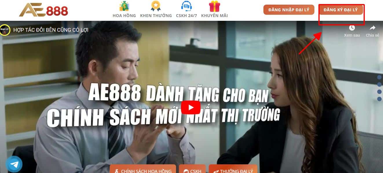 Đại Lý Ae888 - Cơ Hội Khởi Nghiệp Kiếm Tiền Siêu Khủng Tại Nhà Cái